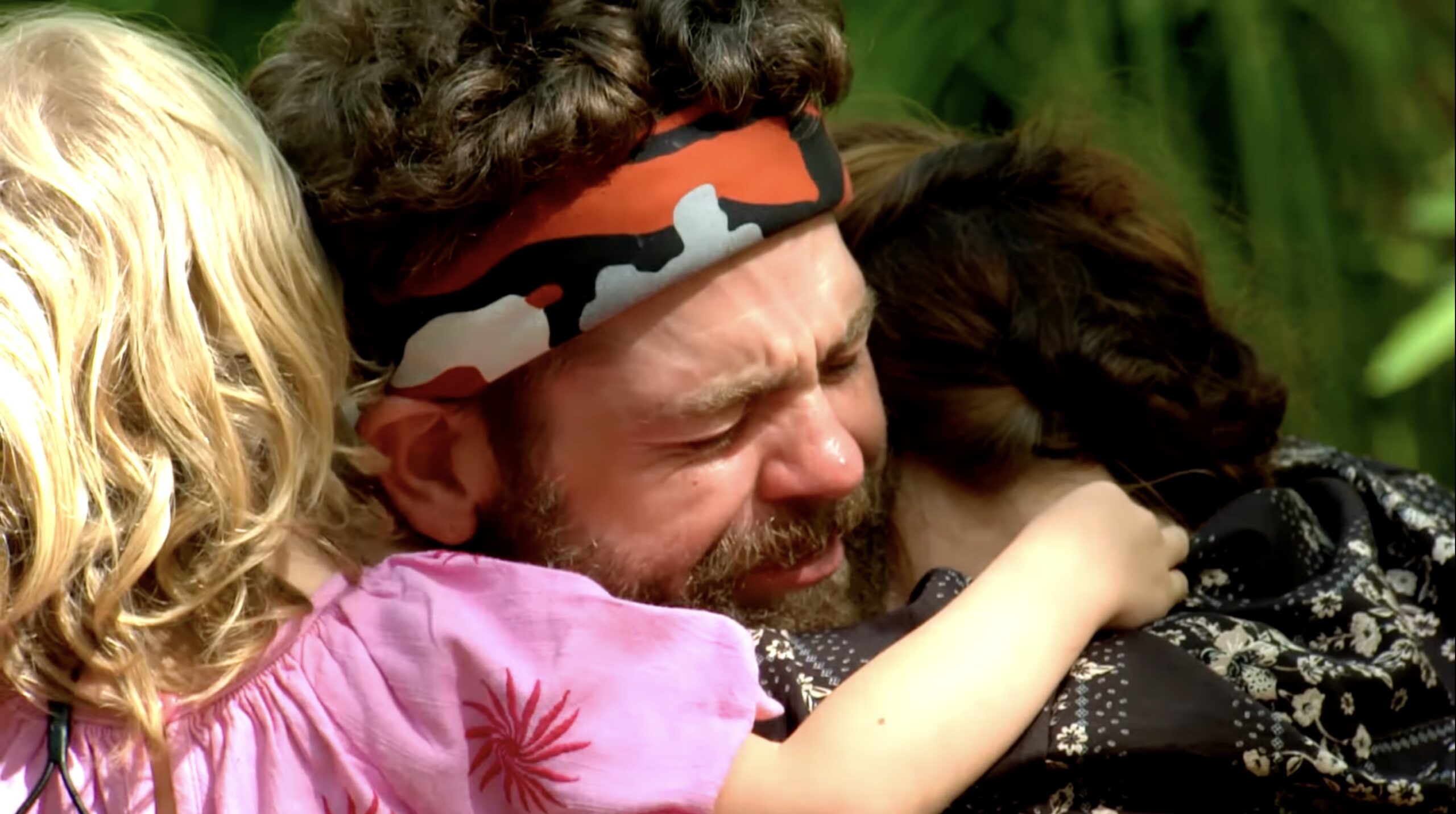 Jack Osbourne crying with family