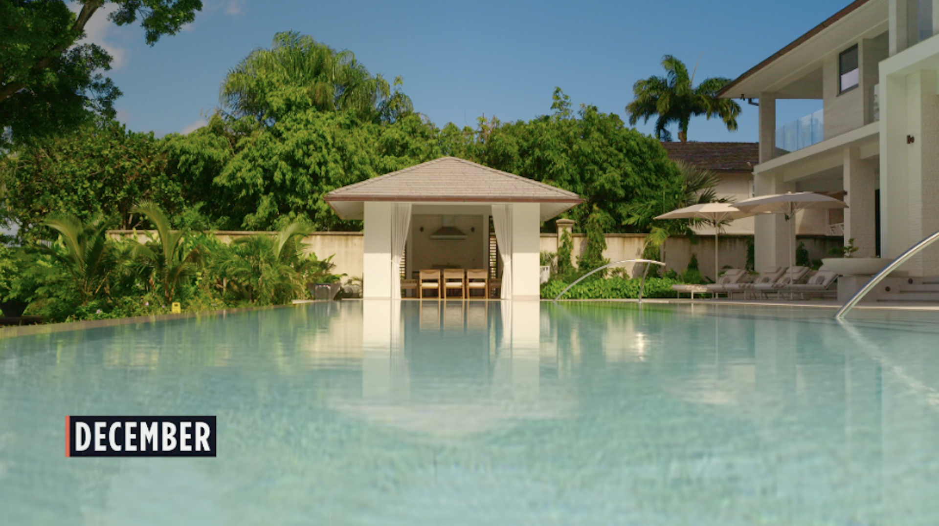 Simon Cowell pool in LA house