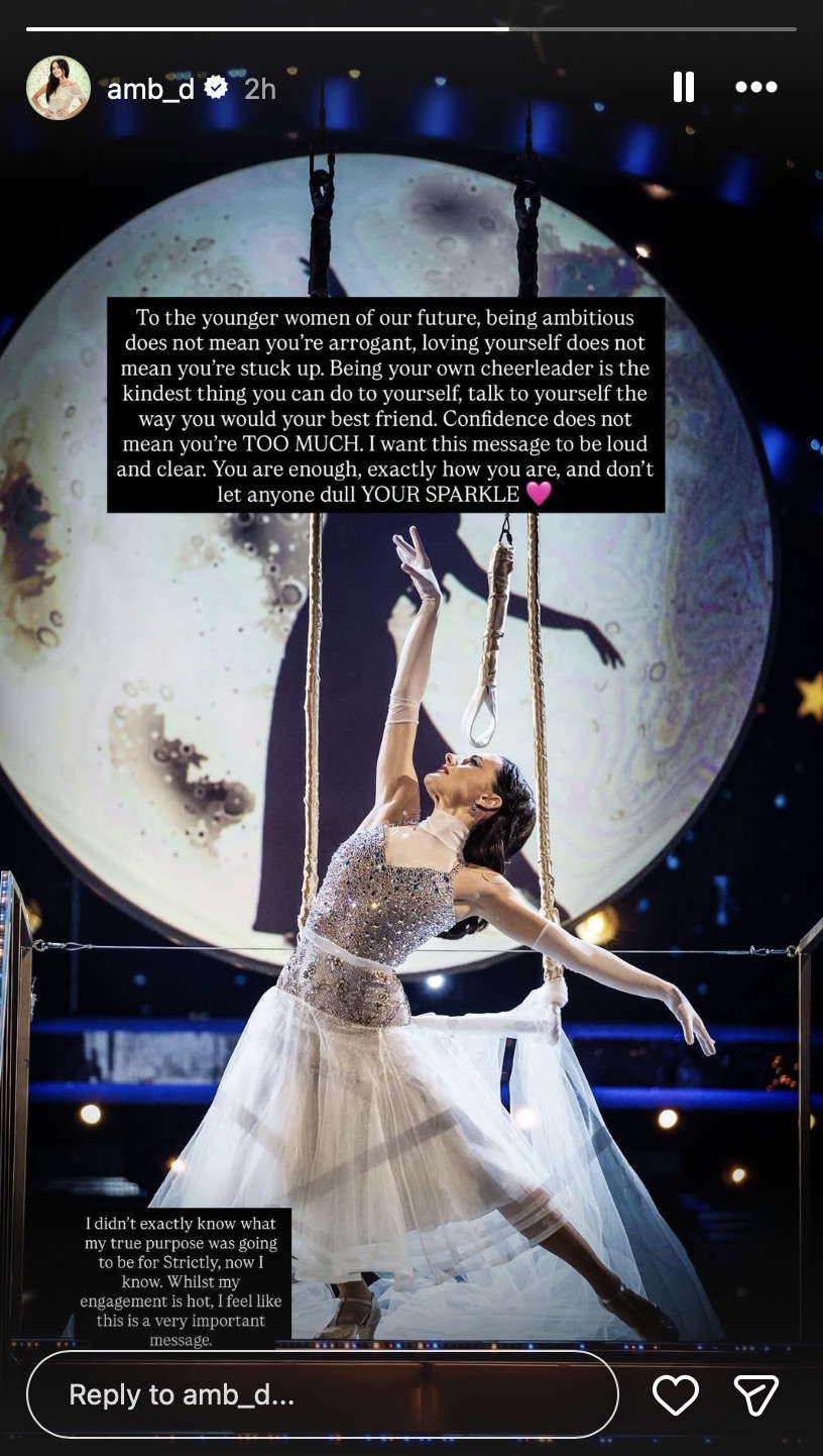 Amber Davies Instagram Story