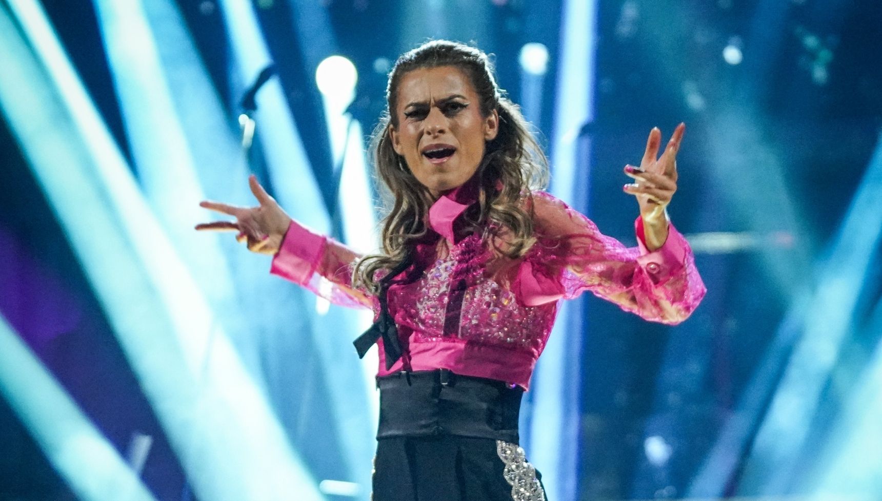 Karen Carney dancing on Strictly