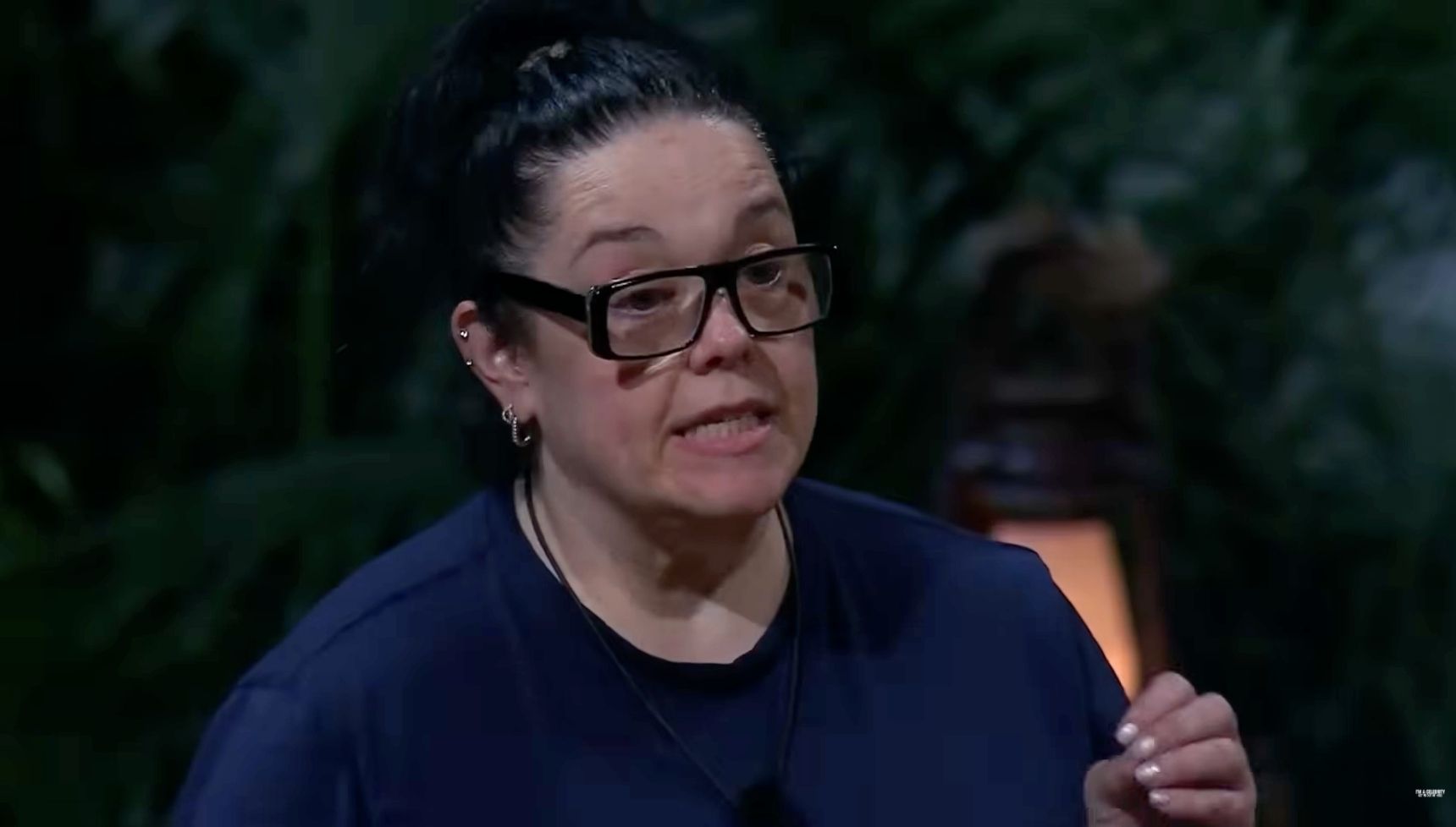 Lisa Riley on I'm A Celebrity speaking in camp
