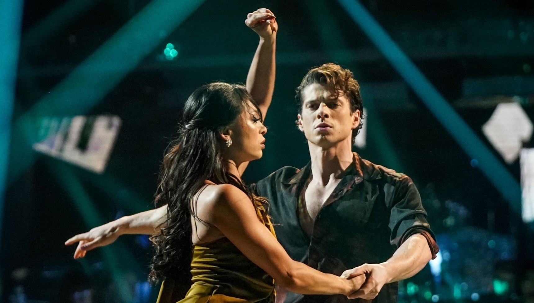 Katya Jones and Lewis Cope dancing on Strictly