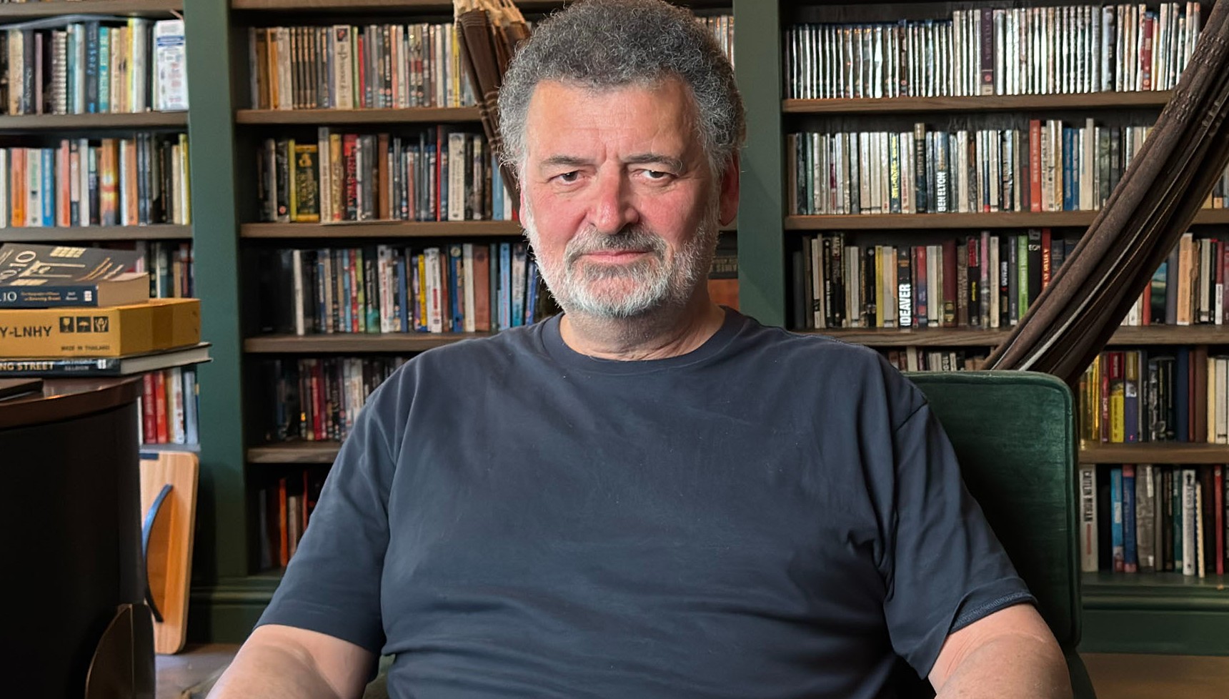 Steven Moffat taking part in Doctor Who: Unleashed: 20 Years in Wales