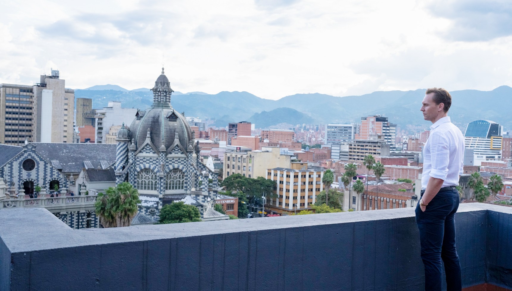 Tom Hiddleston as Jonathan Pine in The Night Manager