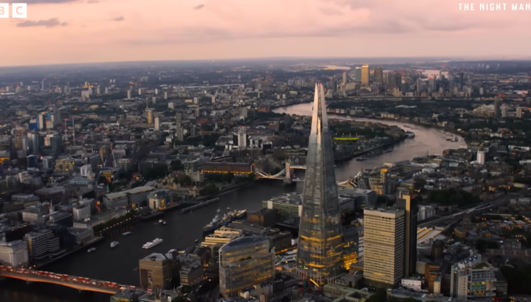 London's Shard in The Night Manager series 2