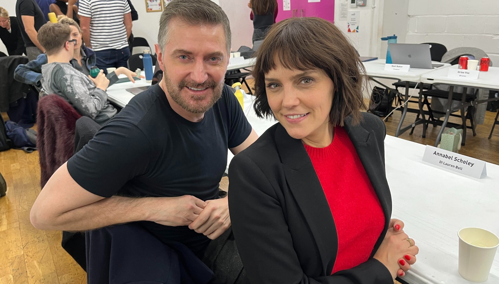 Richard Armitage and Annabel Scholey attend read through of Winter