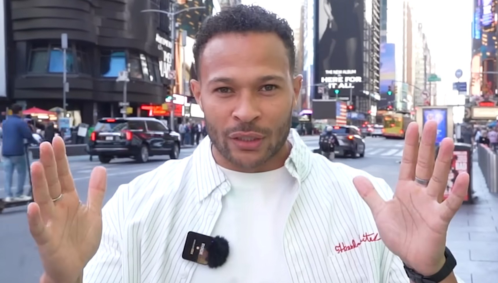 Cole Anderson-James in New York in a YouTube video