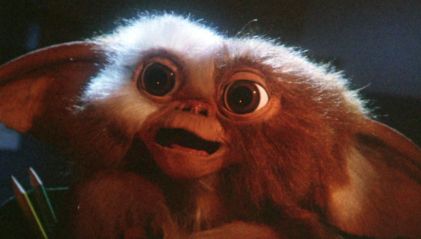 Gizmo smiling in Gremlins