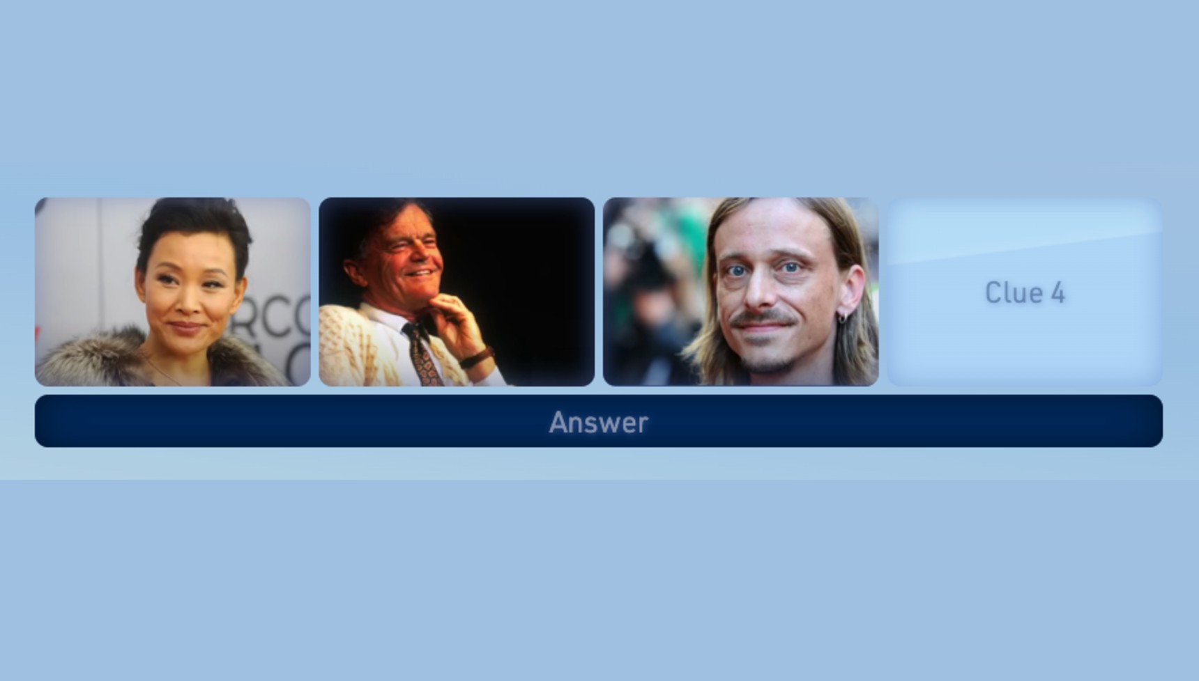 Joan Chen, Alan Clarke, and Mackenzie Crook on a question from Only Connect