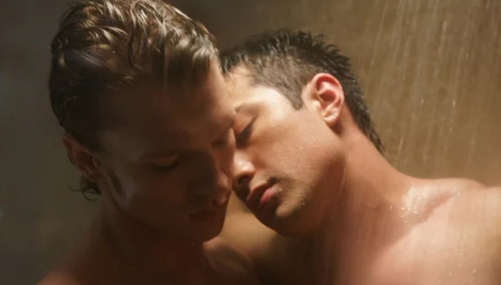 Ilya and Shane in the shower in Heated Rivalry