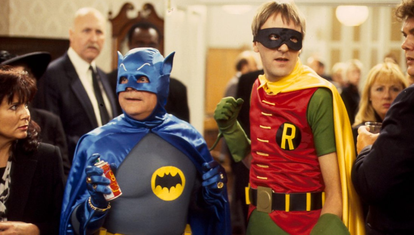 Del and Rodney dressed as Batman and Robin in the Only Fools and Horses Christmas special
