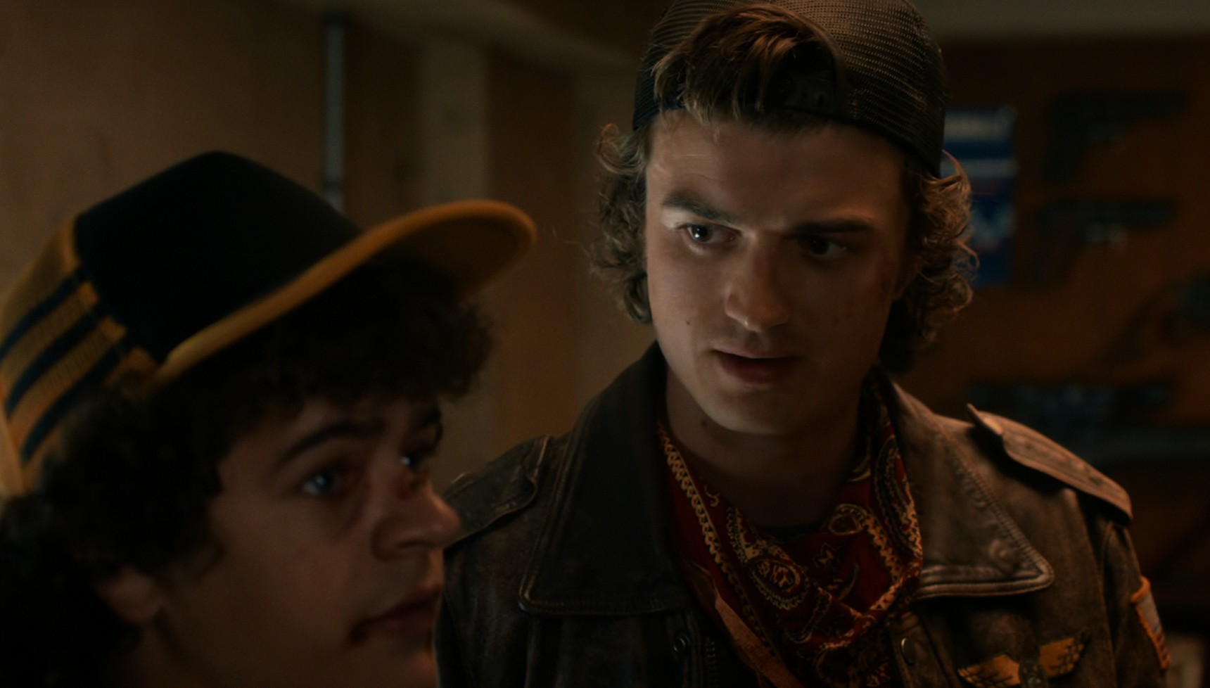 Steve looking at Dustin in Stranger Things season 5 volume 2