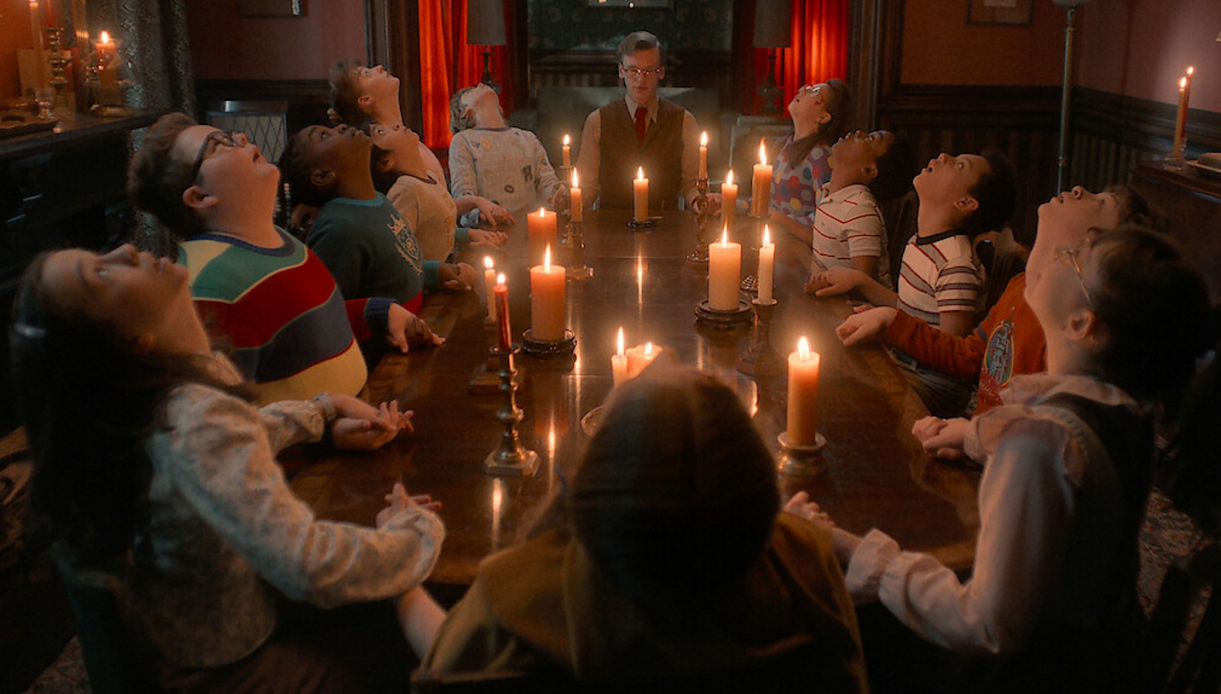 Vecna and all of the kids in a trance in Stranger Things season 5 volume 2