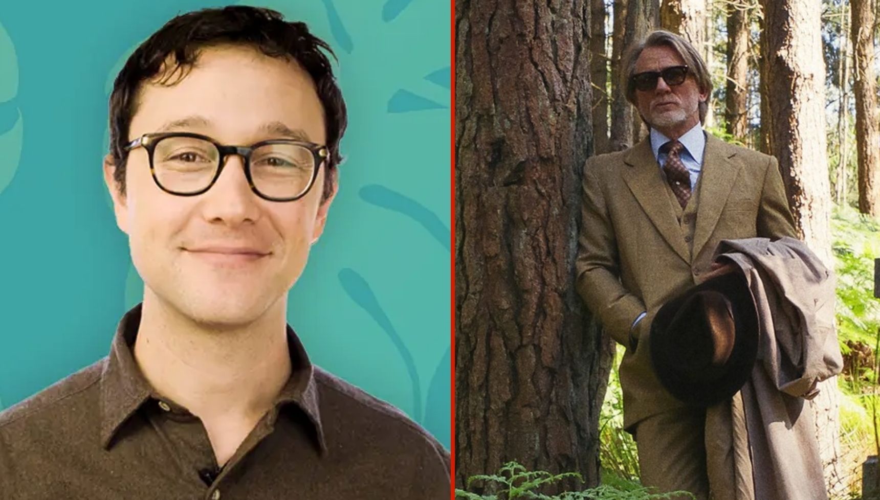 Joseph Gordon Levitt and Daniel Craig in Wake Up Dead Man