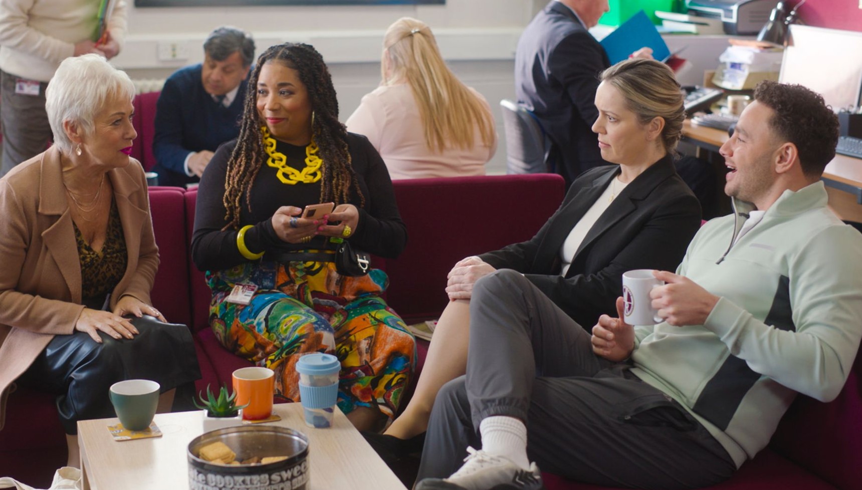 Steph, Val, Coral, and Donte in Waterloo Road series 17