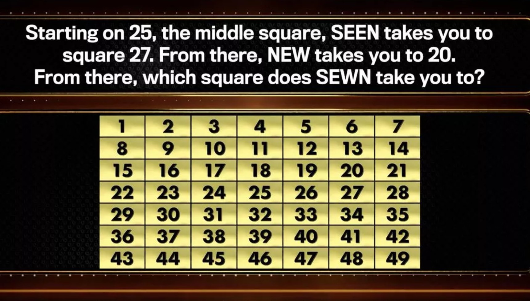 A question from The 1% Club