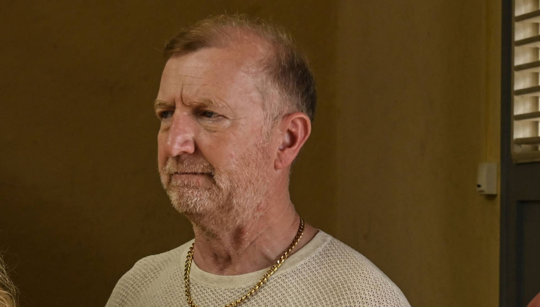 Steffan Rhodri as George McCann in Death in Paradise