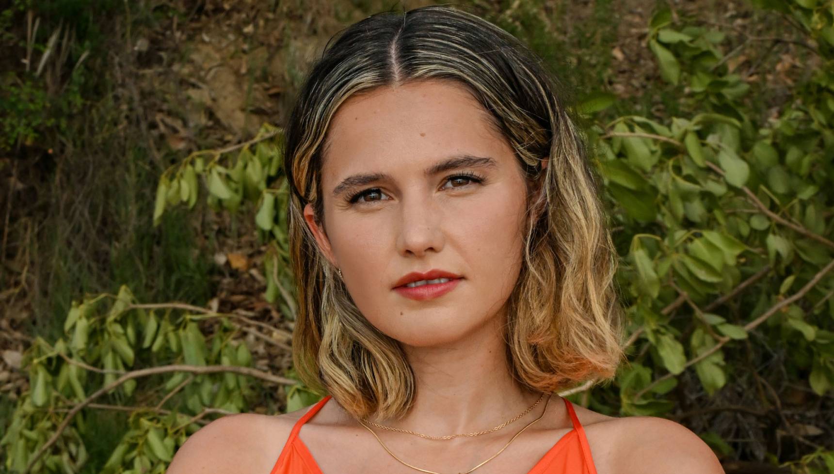 Close up of Lizzie Davidson as Stacey Warber in Death in Paradise series 15 episode 2