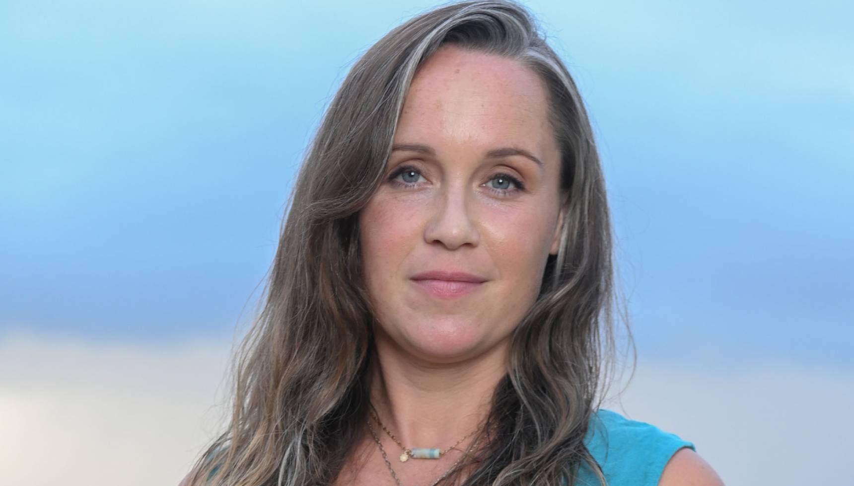 Close up of Scarlett Alice Johnson as Keira Mayhew in Death in Paradise