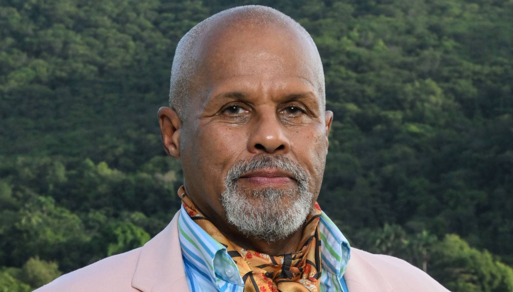Close up of Gary Wilmot as Anton in Death in Paradise