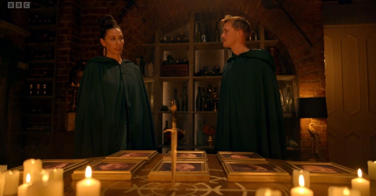 Rachel and Stephen on The Traitors