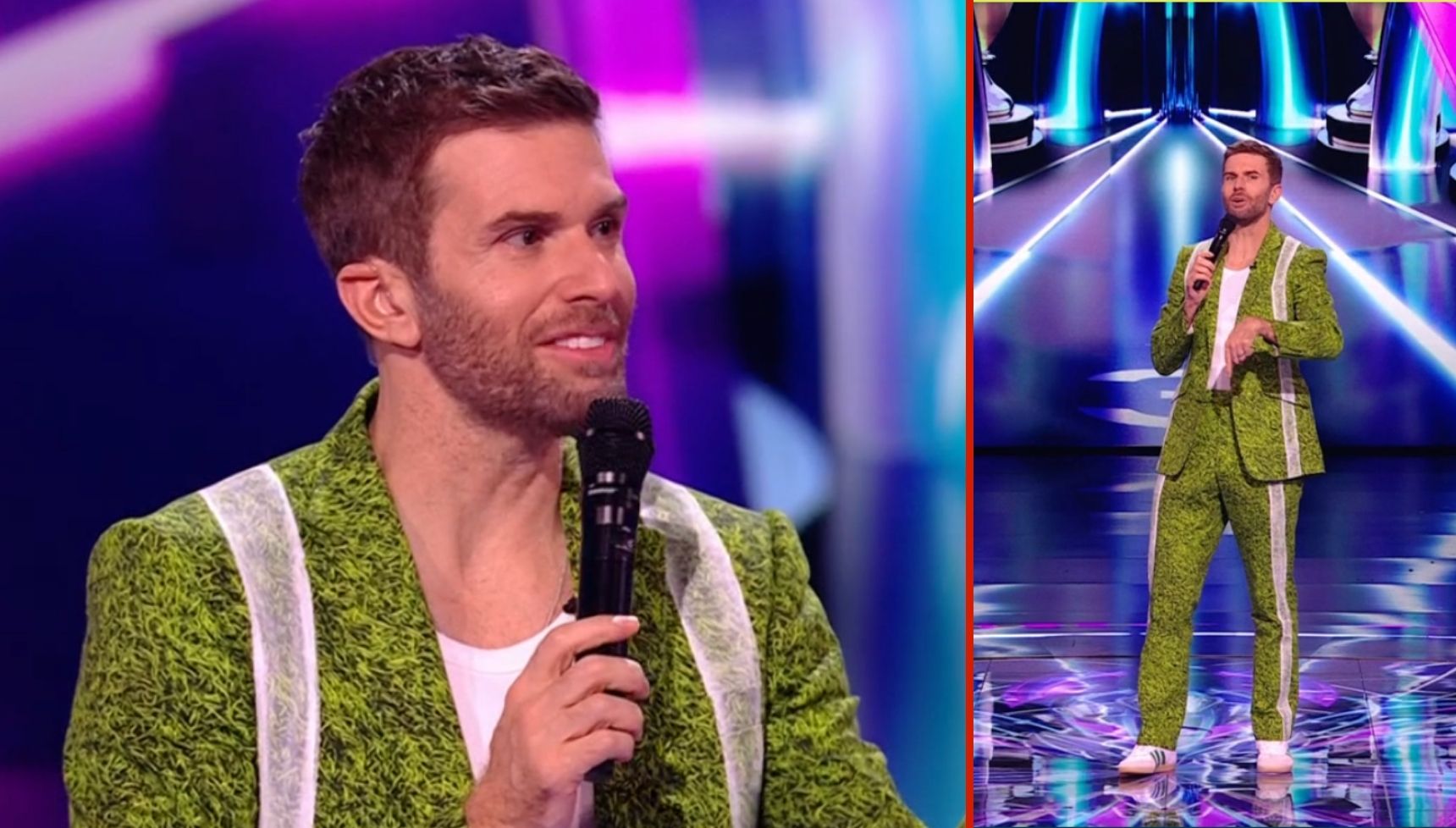 The Masked Singer host Joel Dommett's grass suit steals the show