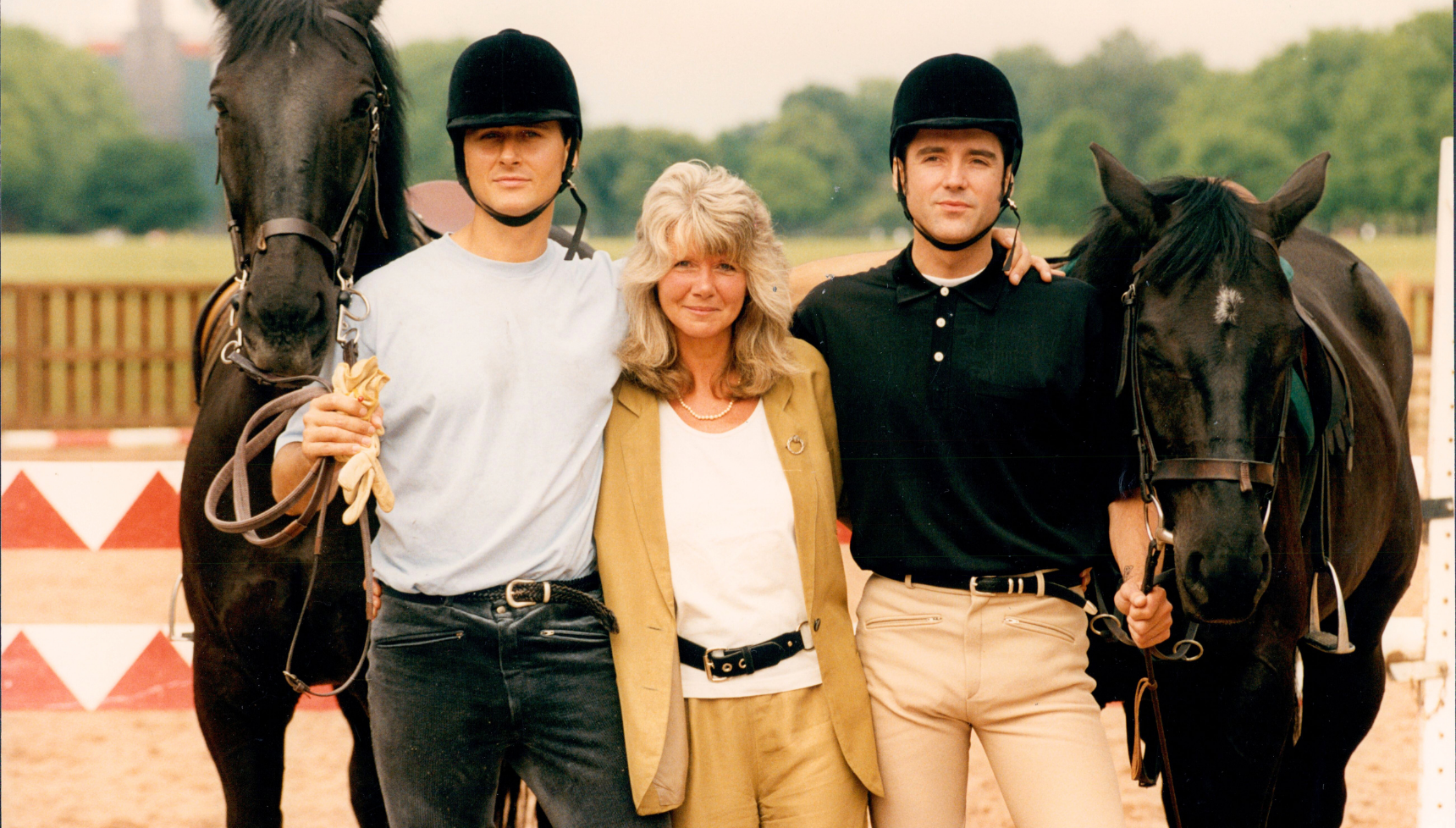 Marcus Gilbert with Dame Jilly Cooper