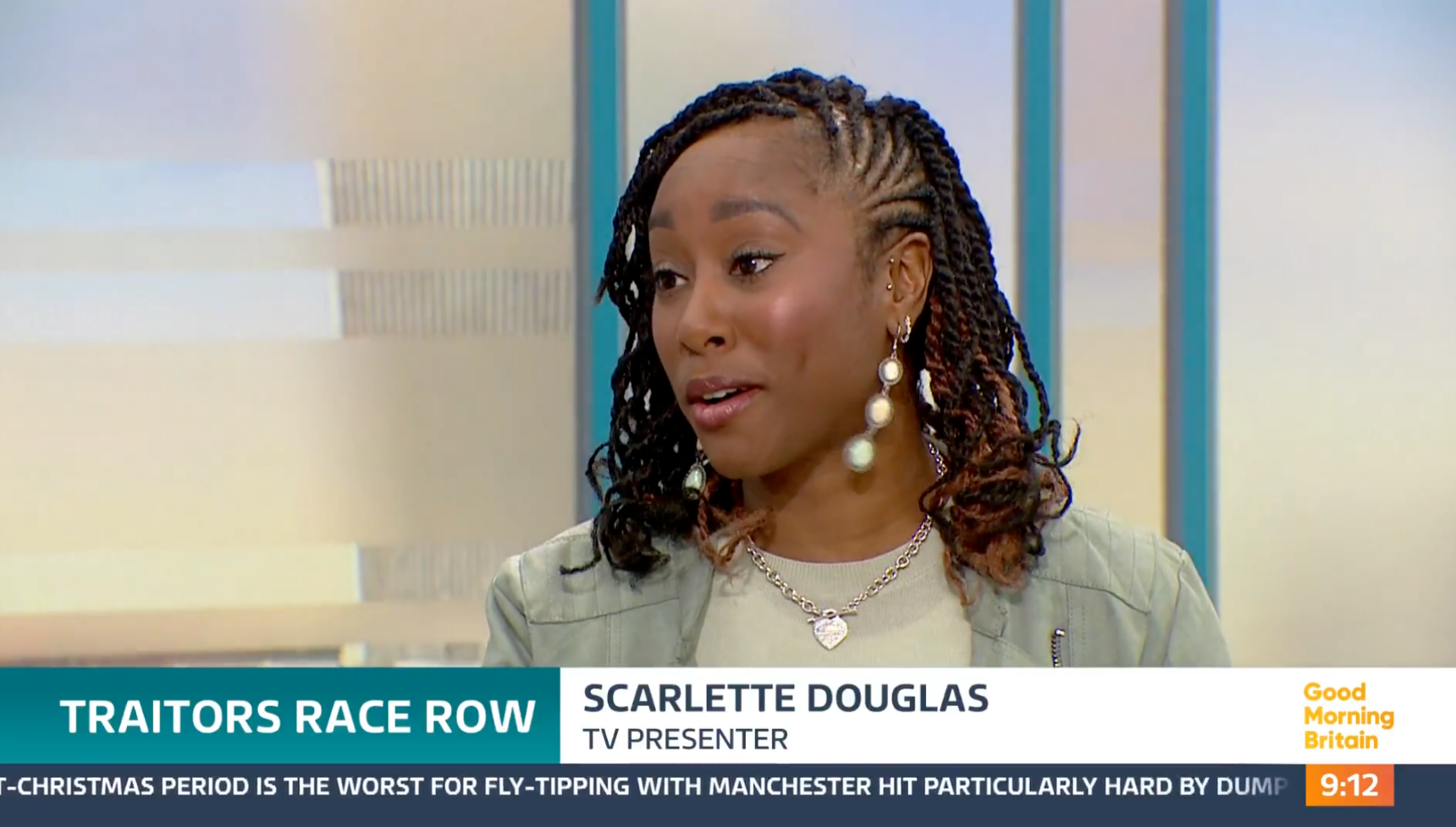 Scarlette Douglas speaking on GMB