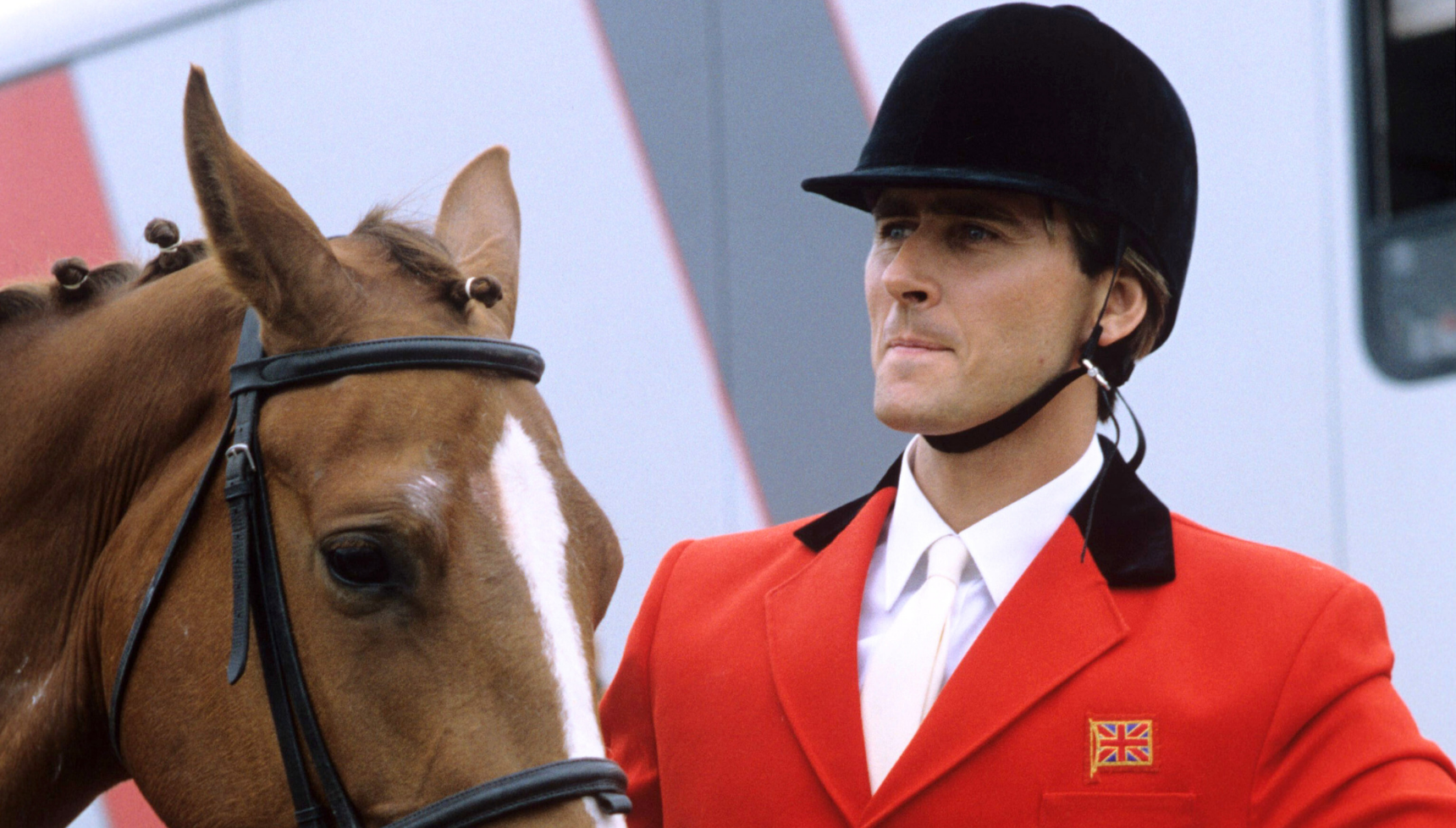 Marcus Gilbert on the set of Riders