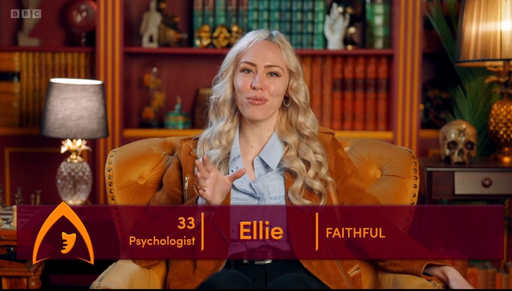 Ellie on The Traitors