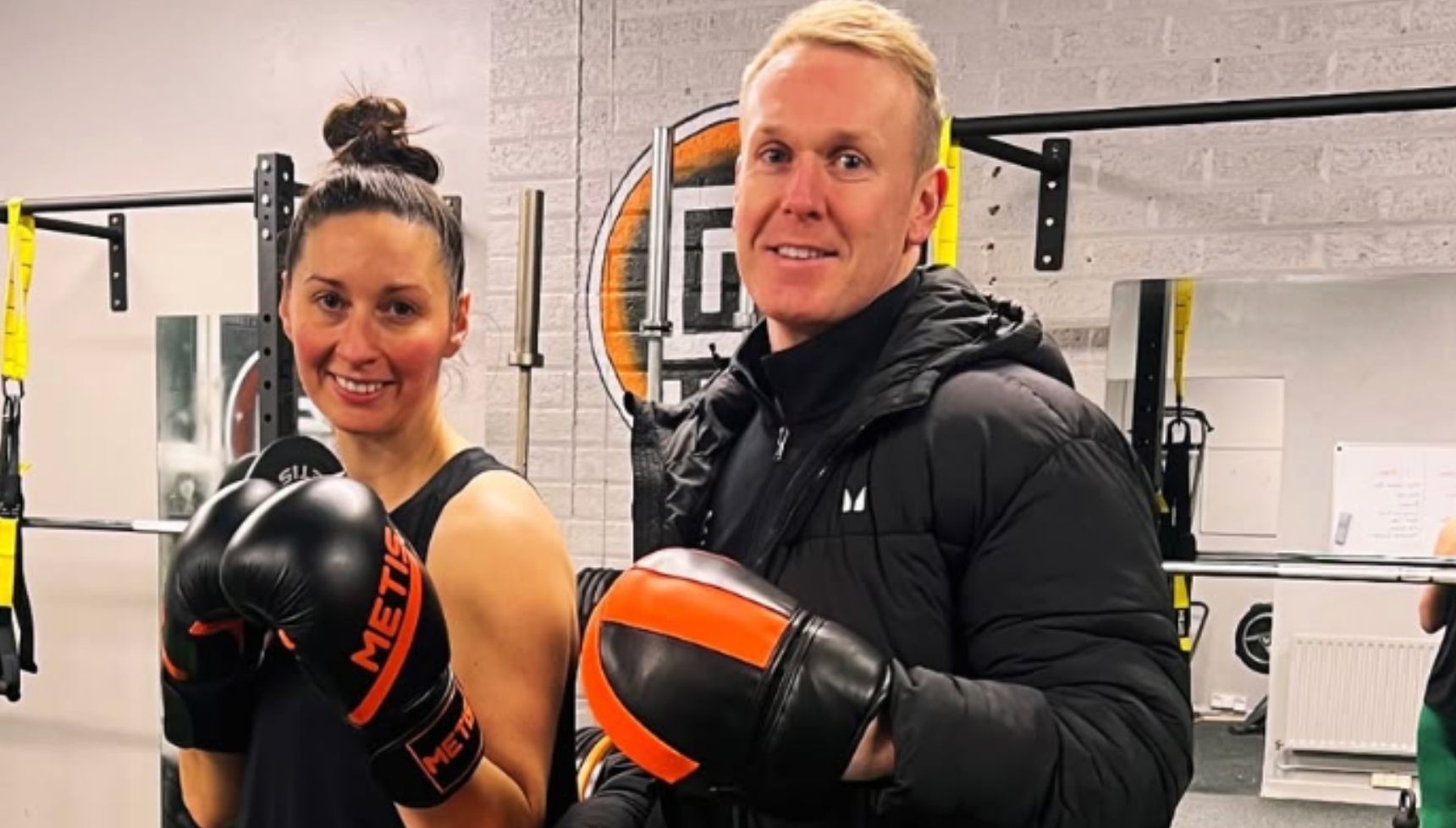 The Traitors' Rachel in boxing gloves