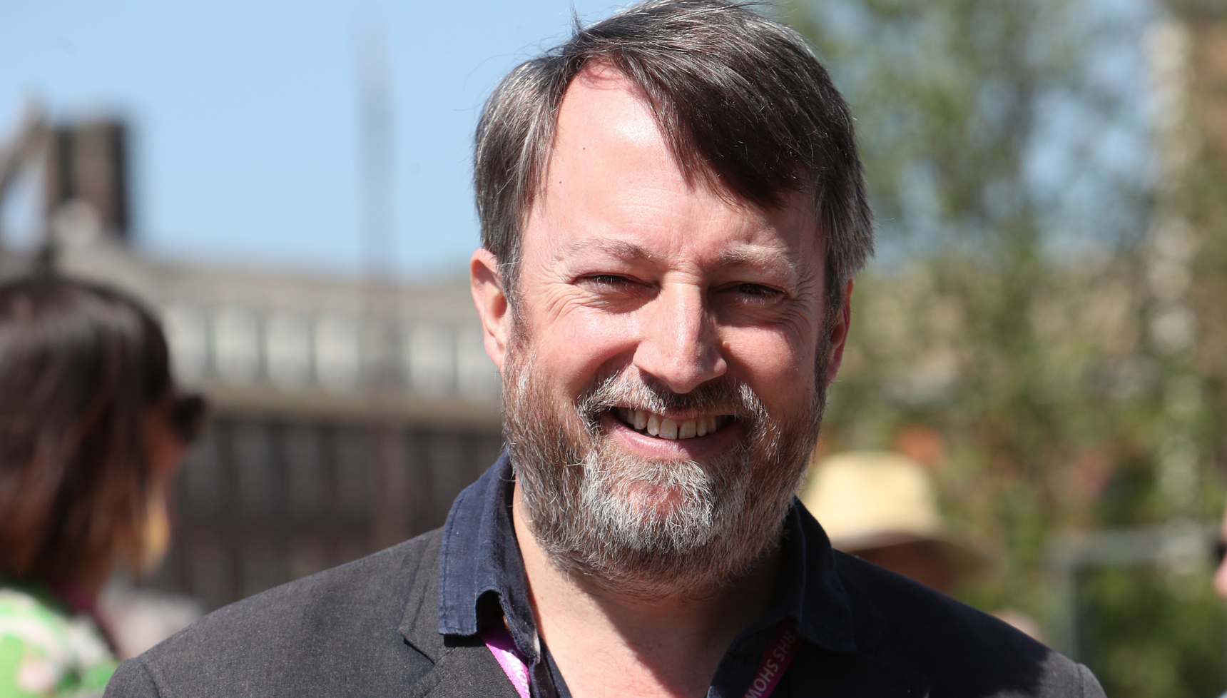 David Mitchell smiling