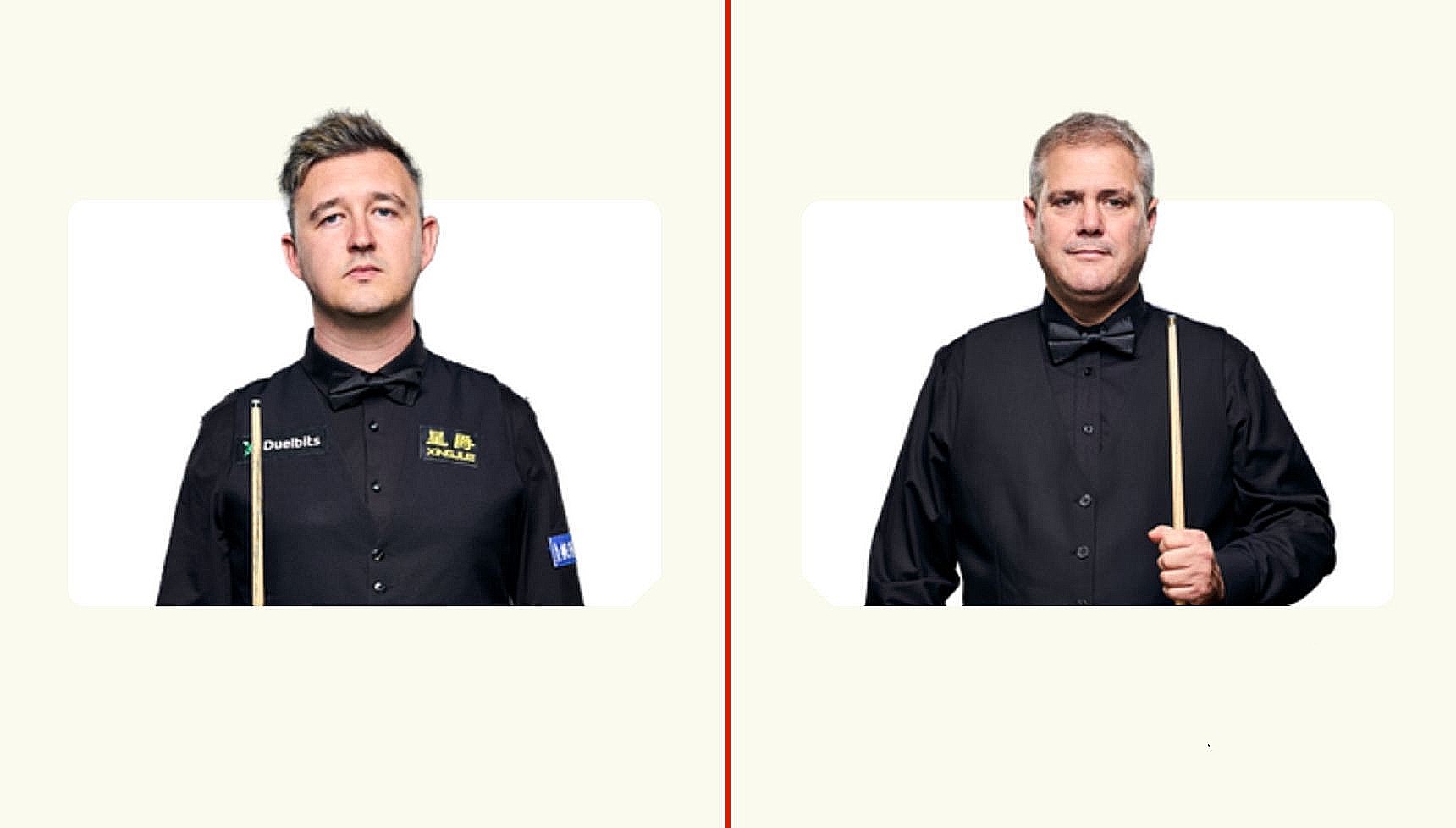 Kyren Wilson and Robert Milkins