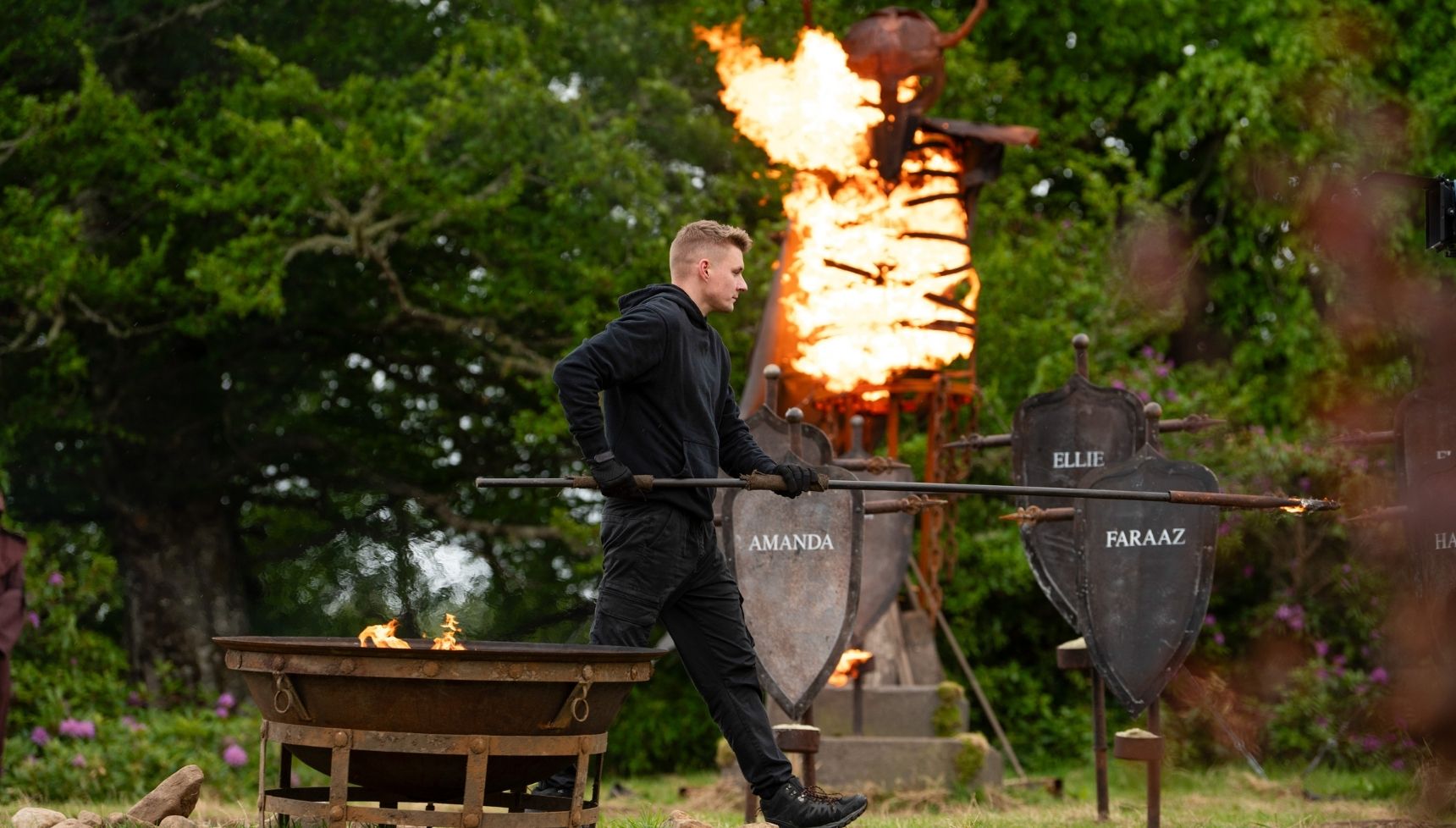 Reece during the missions on The Traitors