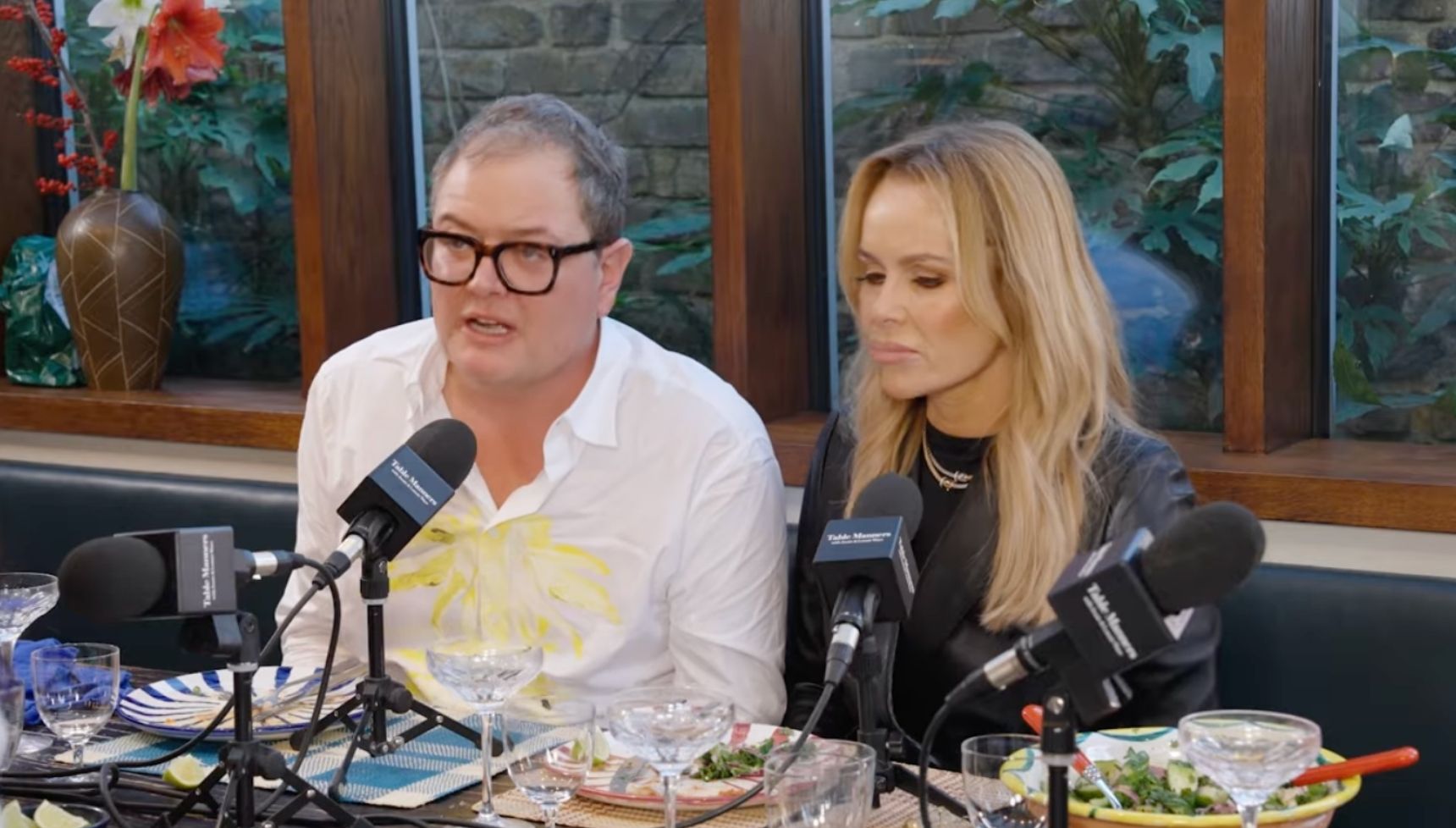 Alan Carr and Amanda Holden on podcast
