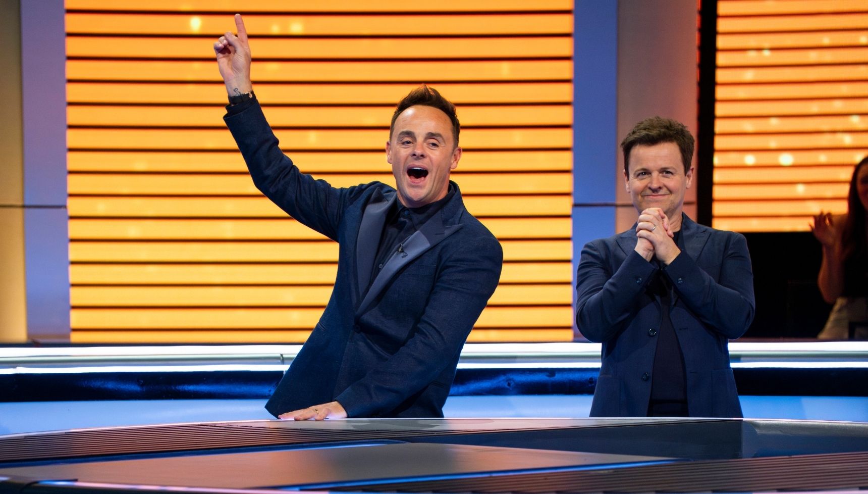 Ant and Dec celebrating on Limitless Win