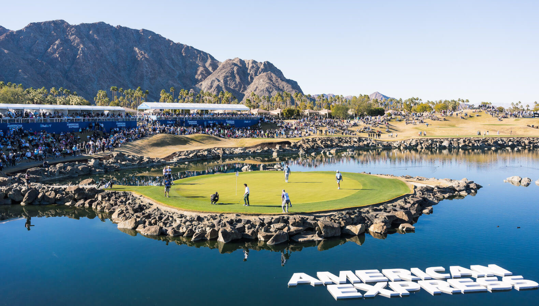 Players at the American Express tournament in California.