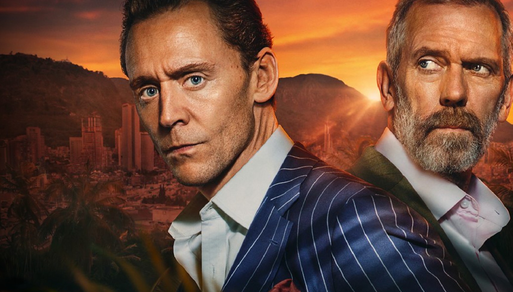 Tom Hiddlestone and Hugh Laurie as Pine and Roper in The Night Manager series 2 