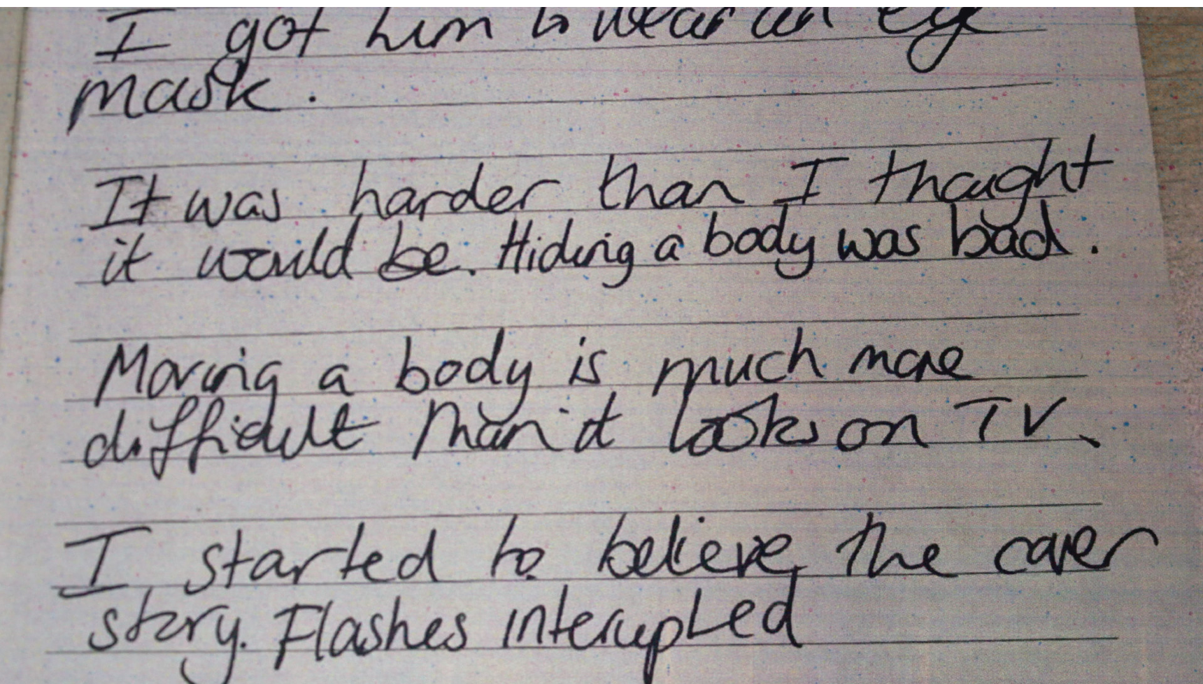 Fiona Beal's journal entry