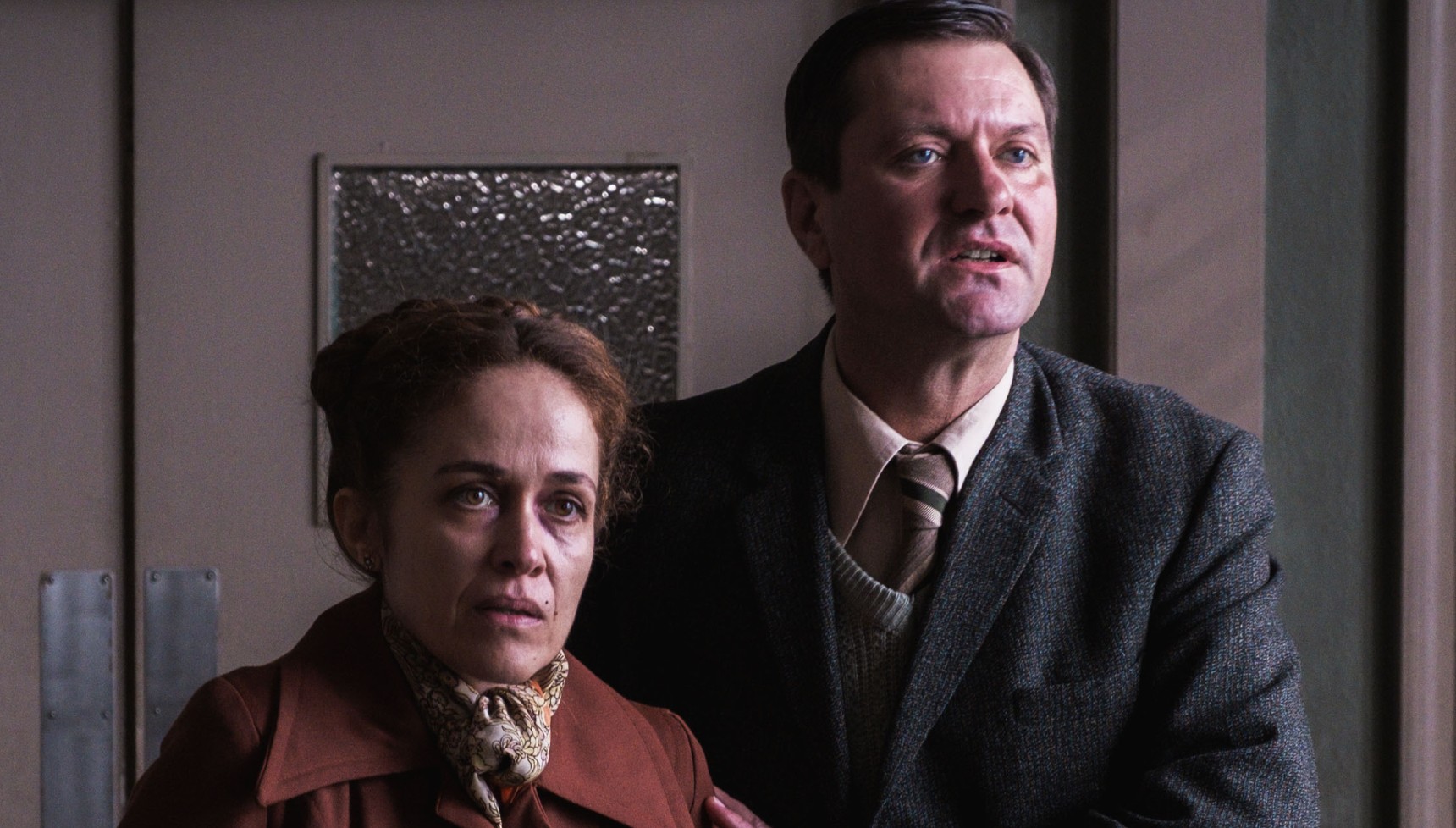 Aleksandar Mikic andMargareta Szabo as Laszlo Kovacs and Vera Kovacs respectively in Call the Midwife 