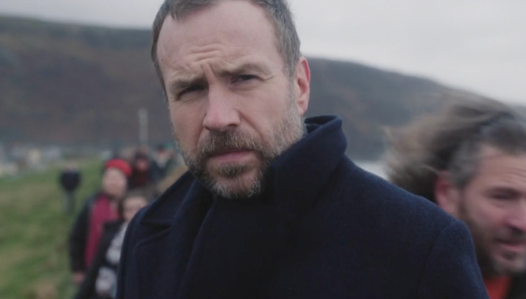 Rafe Spall as DI Eric Bull in Under Salt Marsh