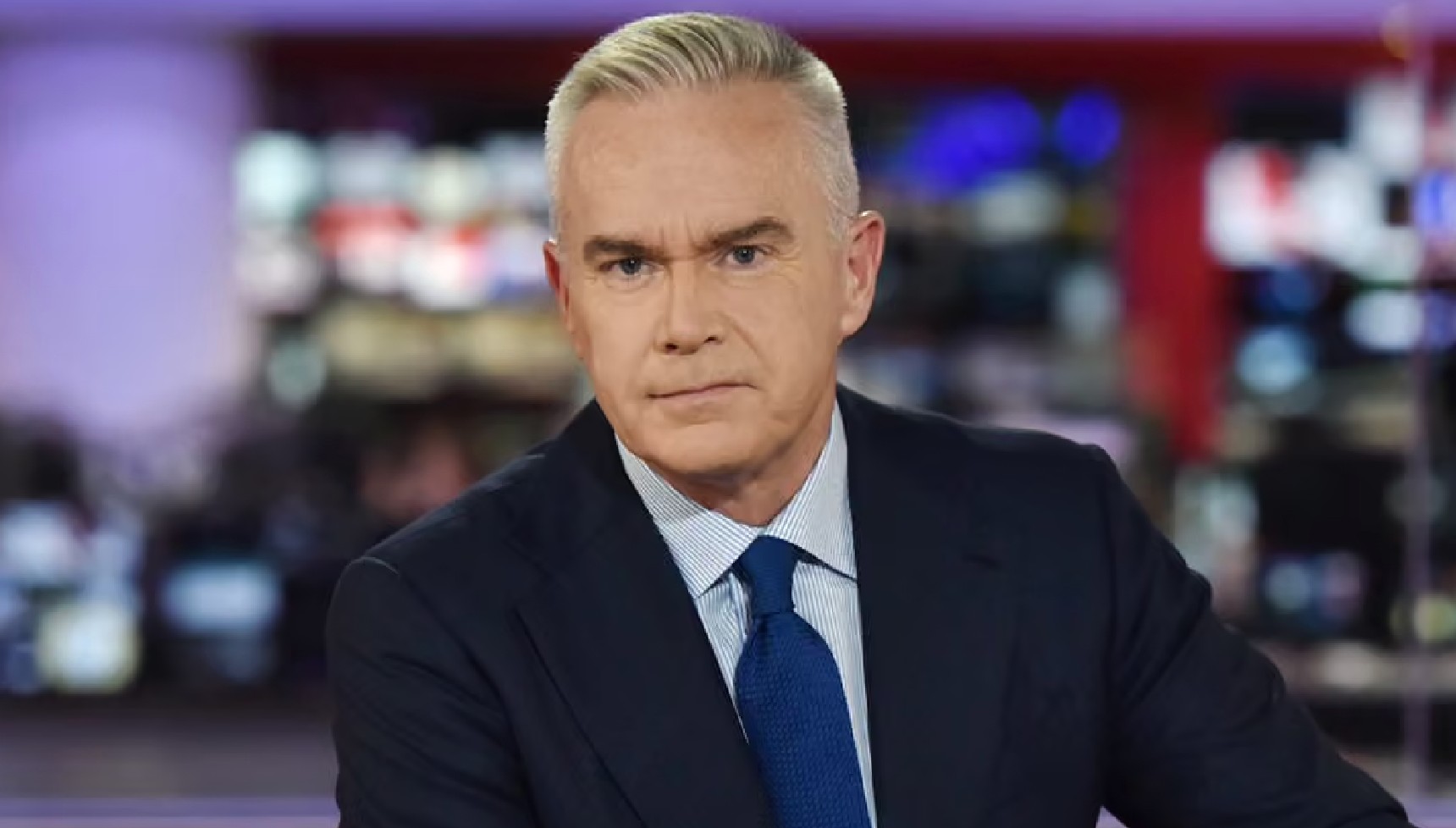 Huw Edwards presenting BBC News