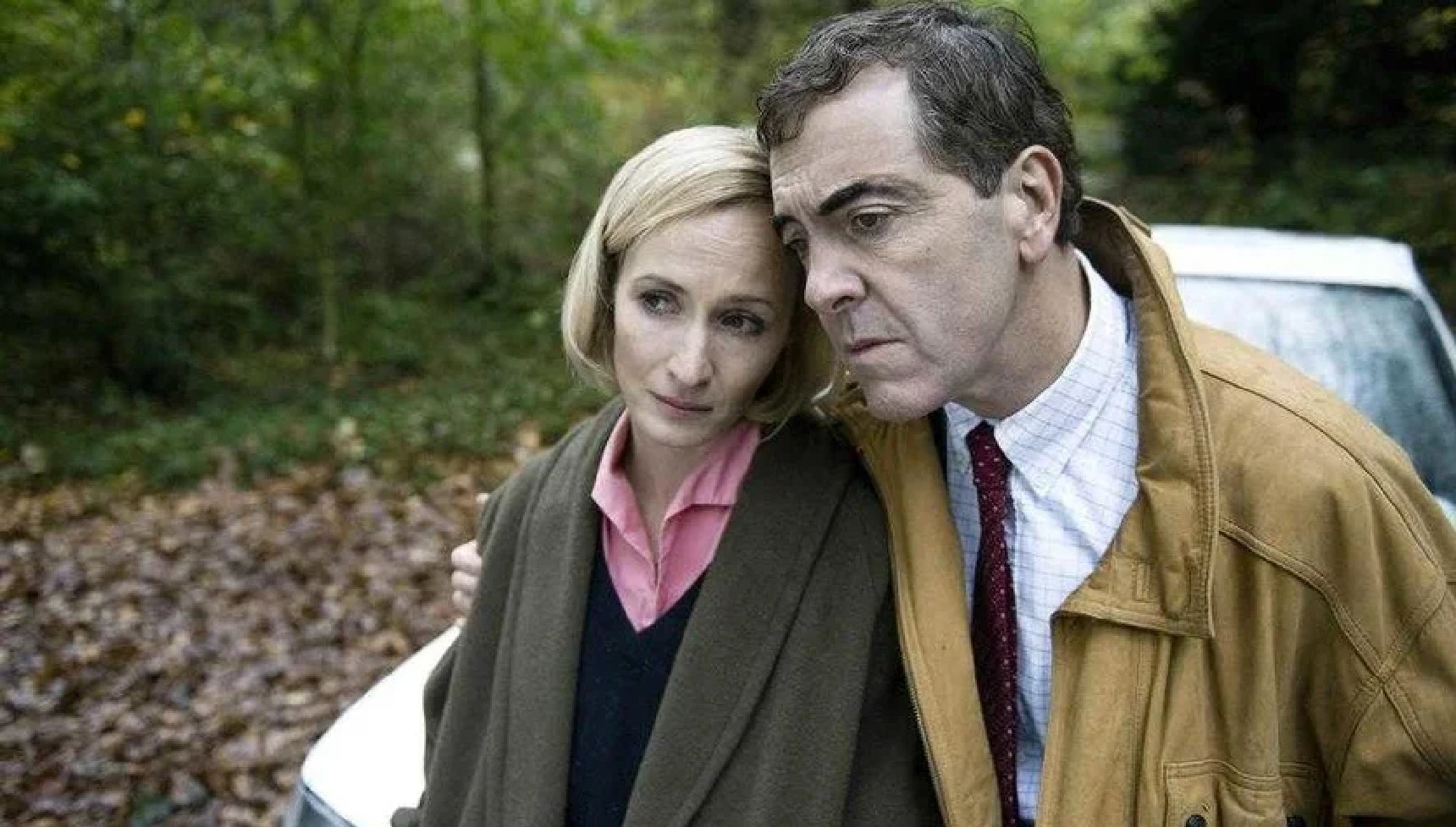 Genevieve O'Reilly and James Nesbitt as Hazel Buchanan and Colin Howell in The Secret