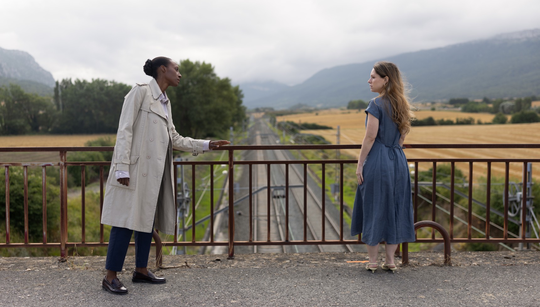 Victoria Ekanoye and Niamh Walsh in a scene from Girl Taken