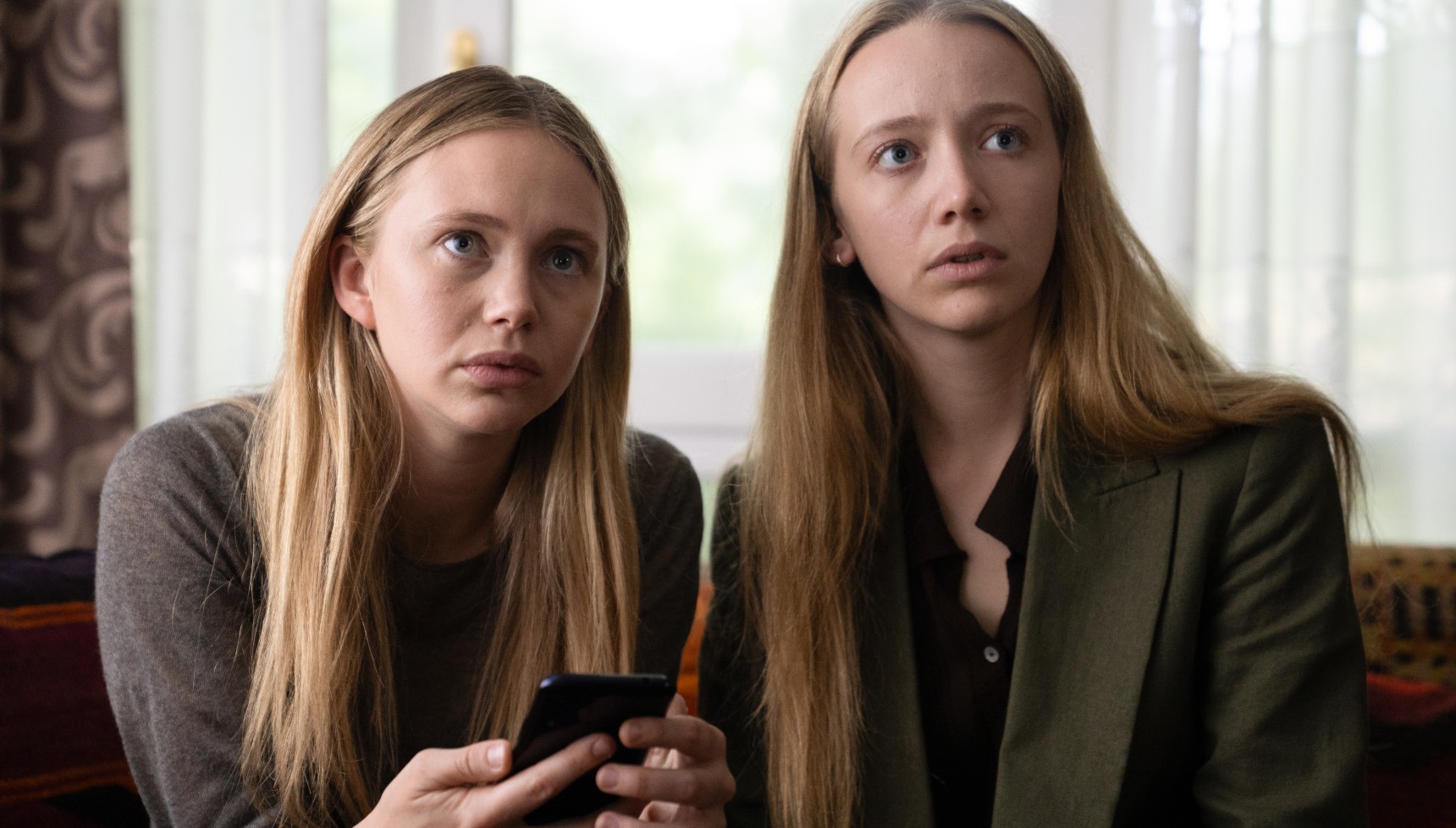 Tallulah Evans and Delphi Evans as Lily and Abby in Girl Taken