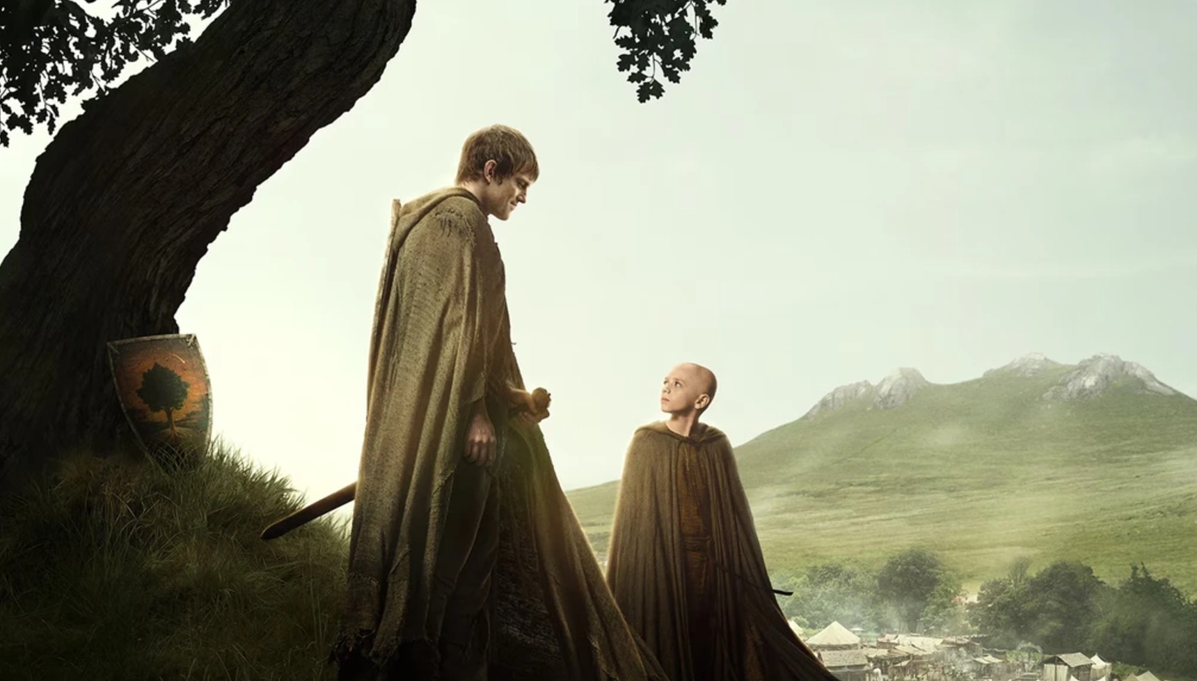 Dunk and Egg standing by an Elm Tree in A Knight of the Seven Kingdoms