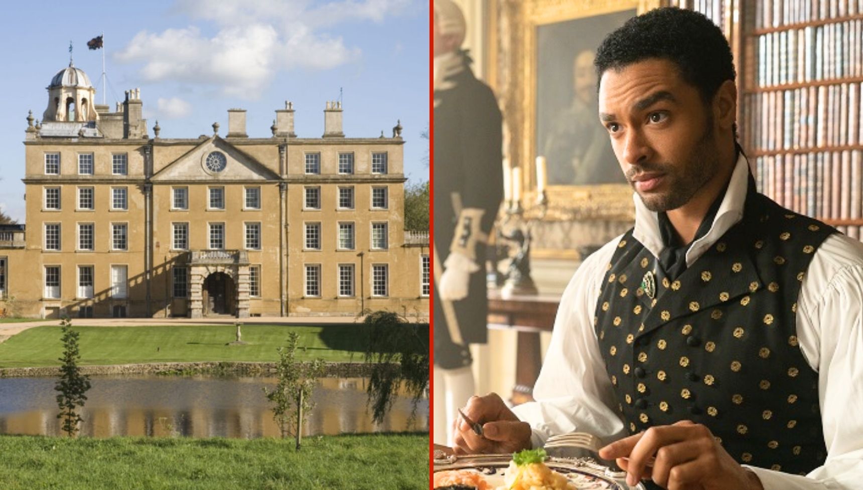 Badminton Estate and Regé-Jean Page in Bridgerton