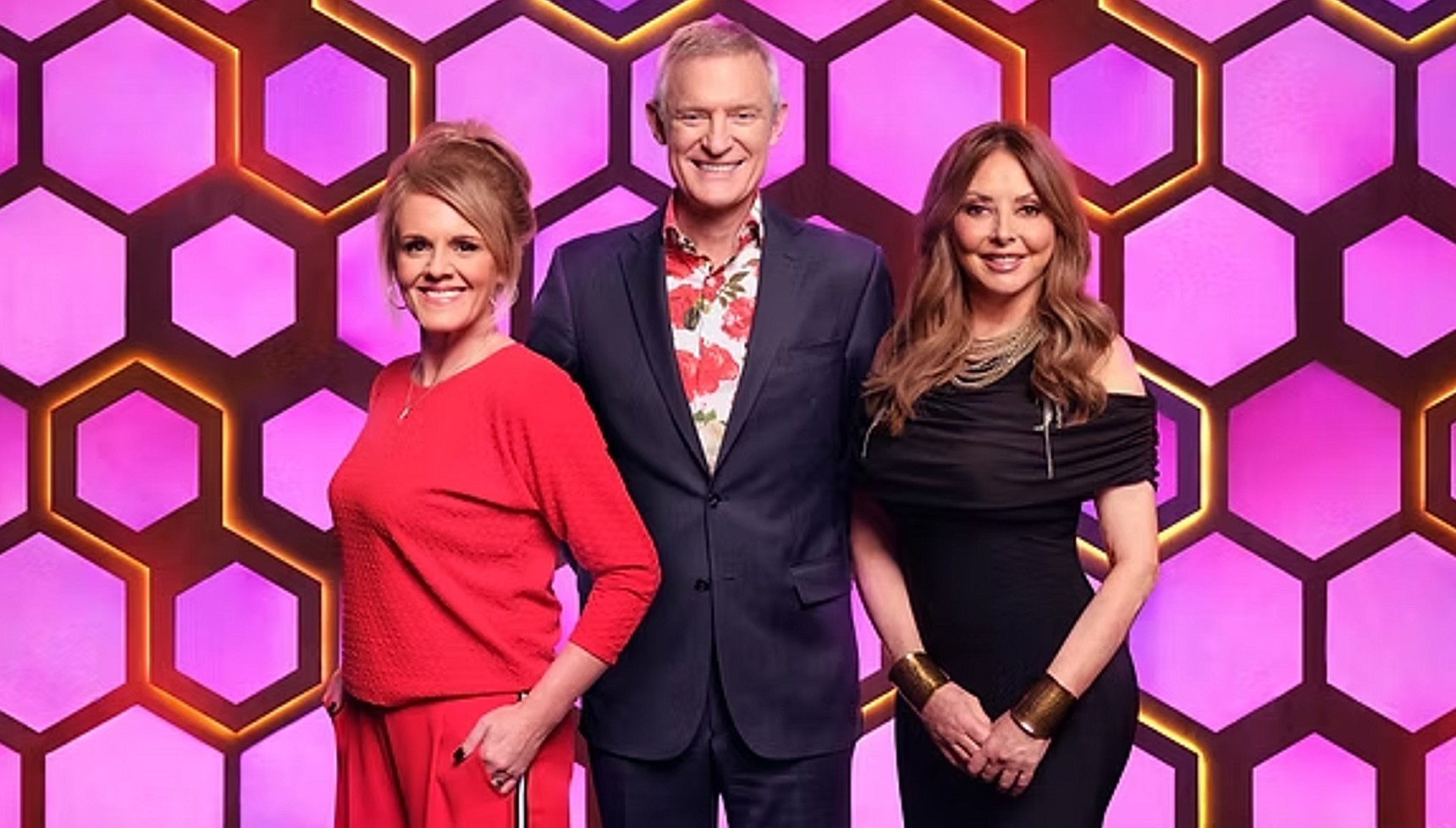 Sally Lindsay, Jeremy Vine, and Carol Vorderman in Celebrity Puzzling