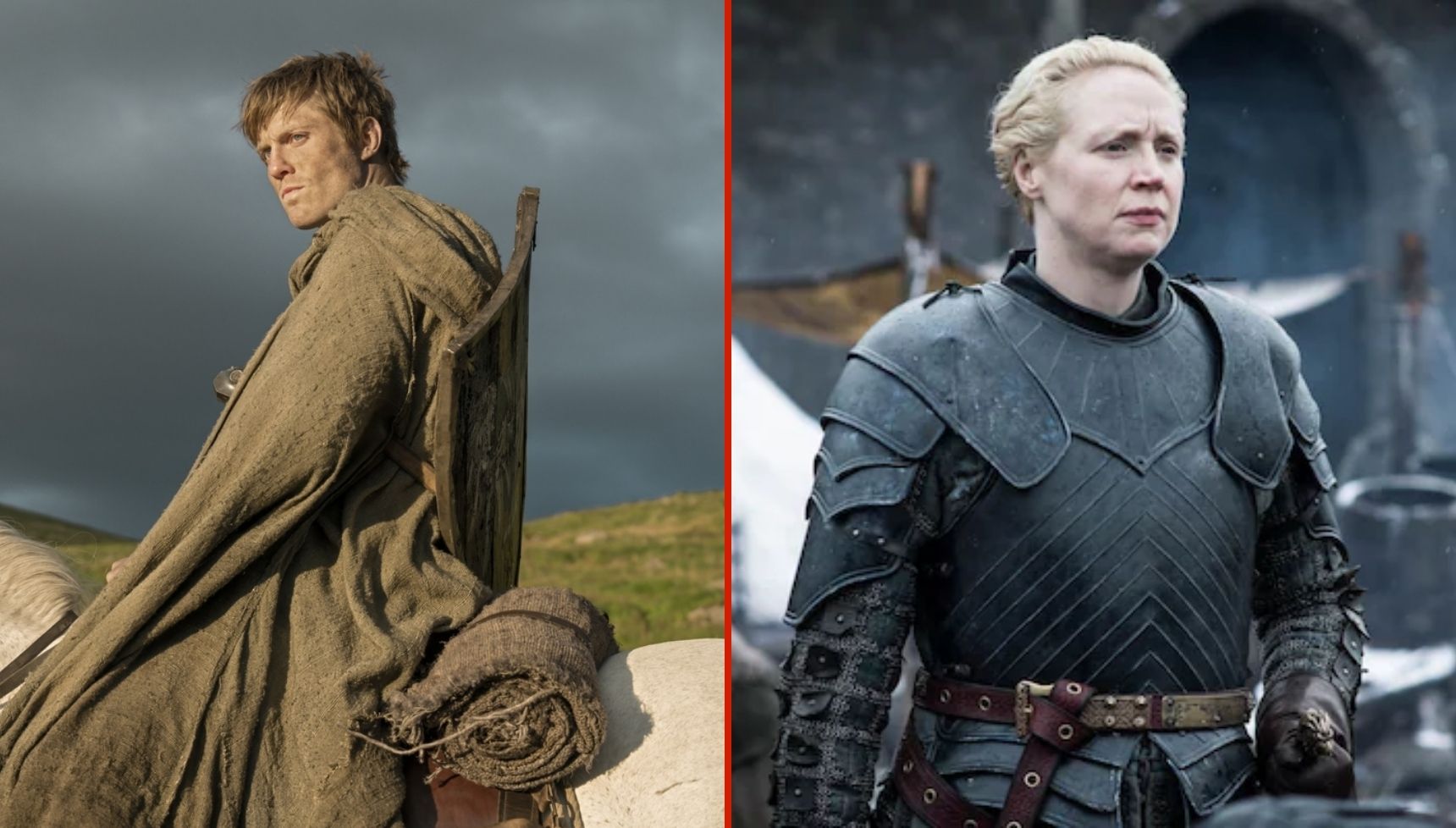 Ser Duncan the Tall in A Knight of the Seven Kingdoms and Brienne of Tarth in Game of Thrones
