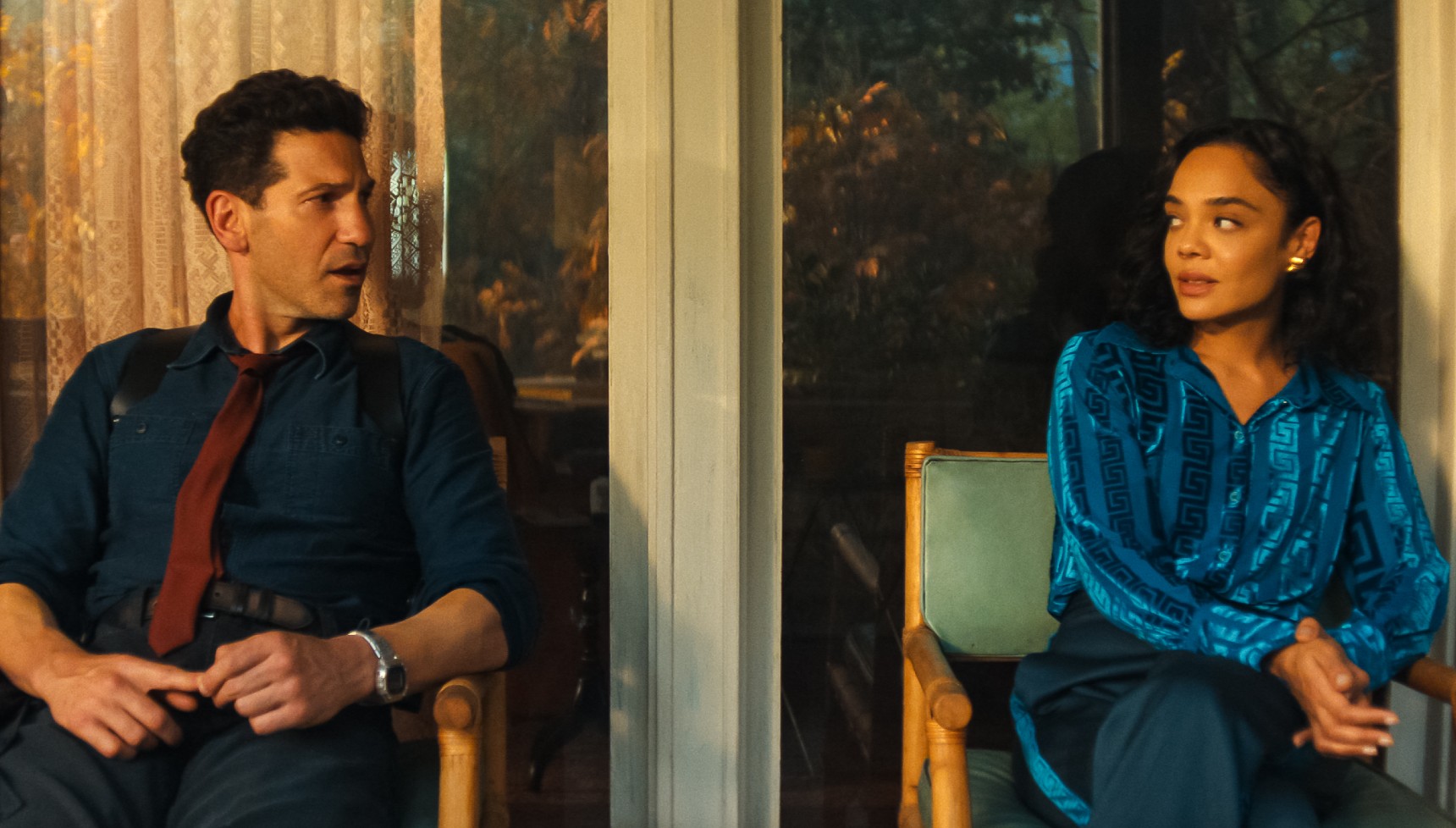 Jon Bernthal and Tessa Thompson in His and Hers